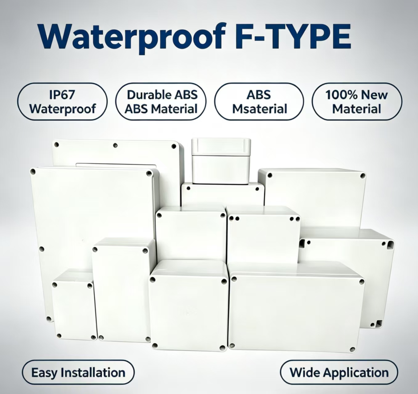 F‑Type New ABS IP67 Waterproof - Outdoor Power Supply Box recension och pris
