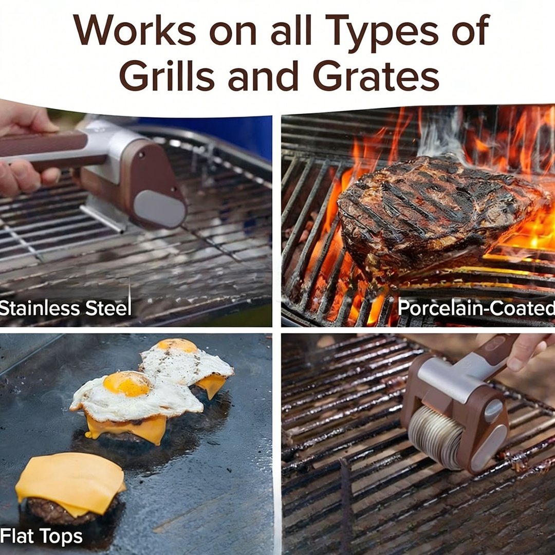 Electric Grill Cleaning Cordle - Outdoor Power Brush recension och pris