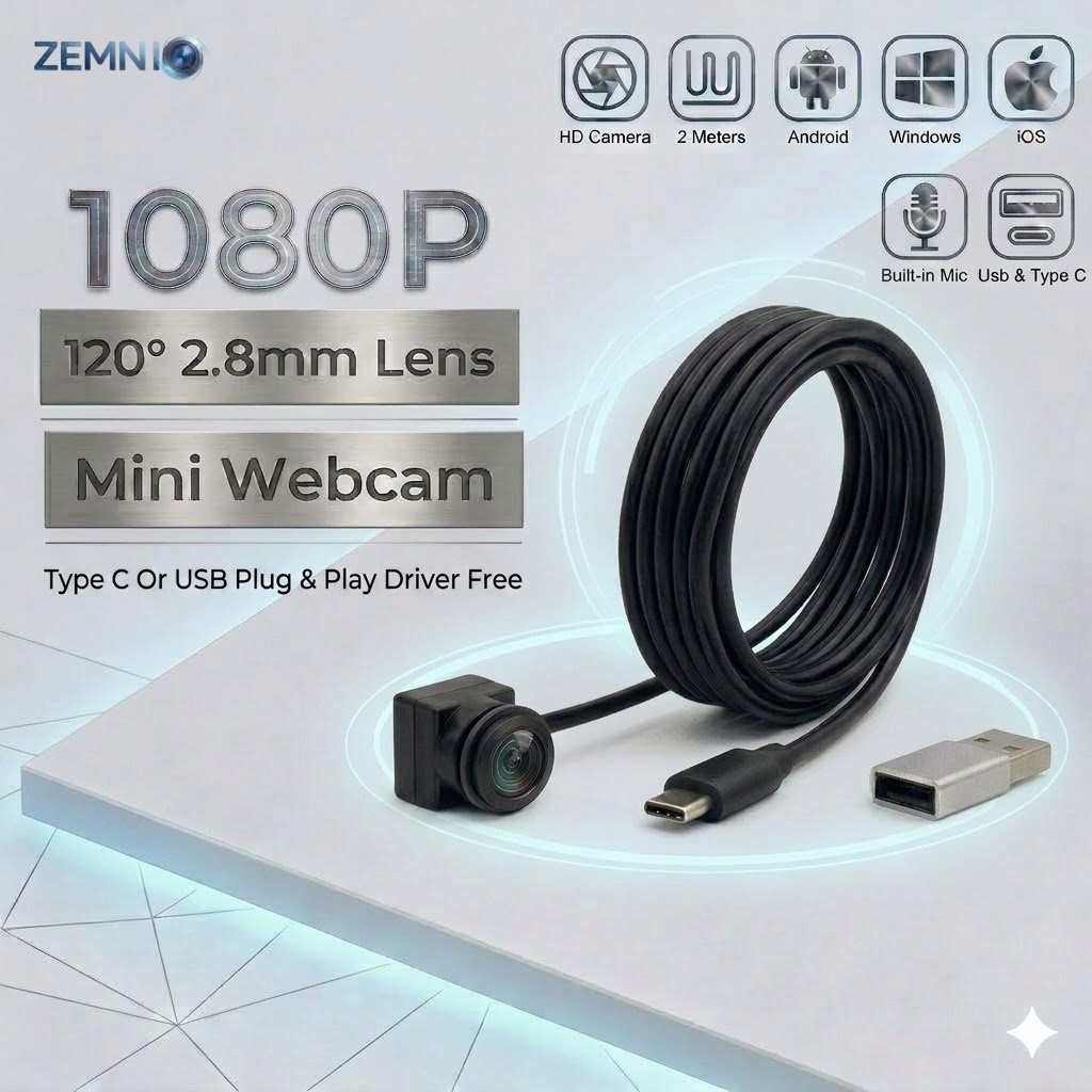 USB Type-C Mini Webcam with Mi - Outdoor Usb Power Adapter recension och pris