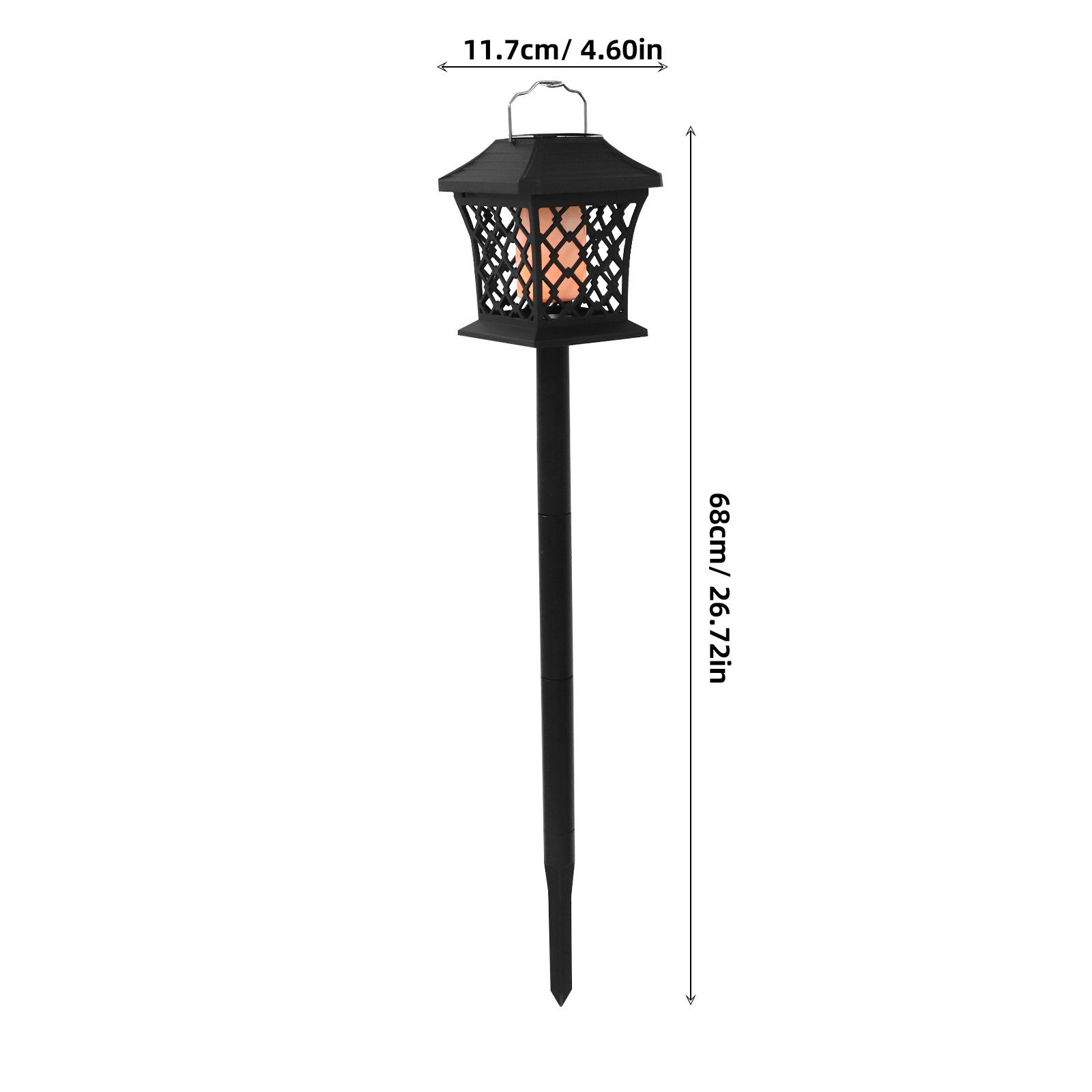 2 Pcs Solar Lights Outdoor Gar - Outdoor Power Post recension och pris