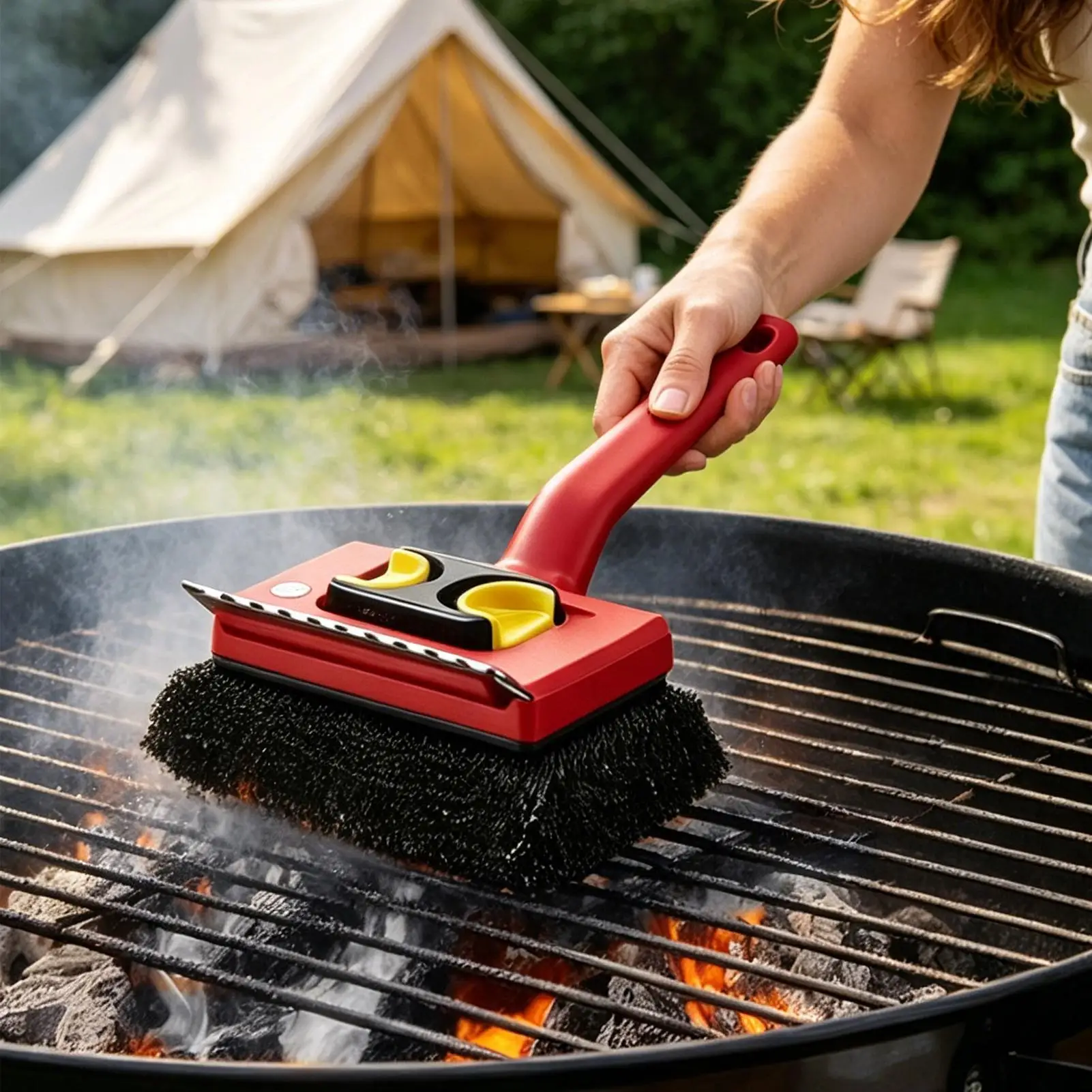 Long Handle Electric Grill Bru - Outdoor Power Brush recension och pris