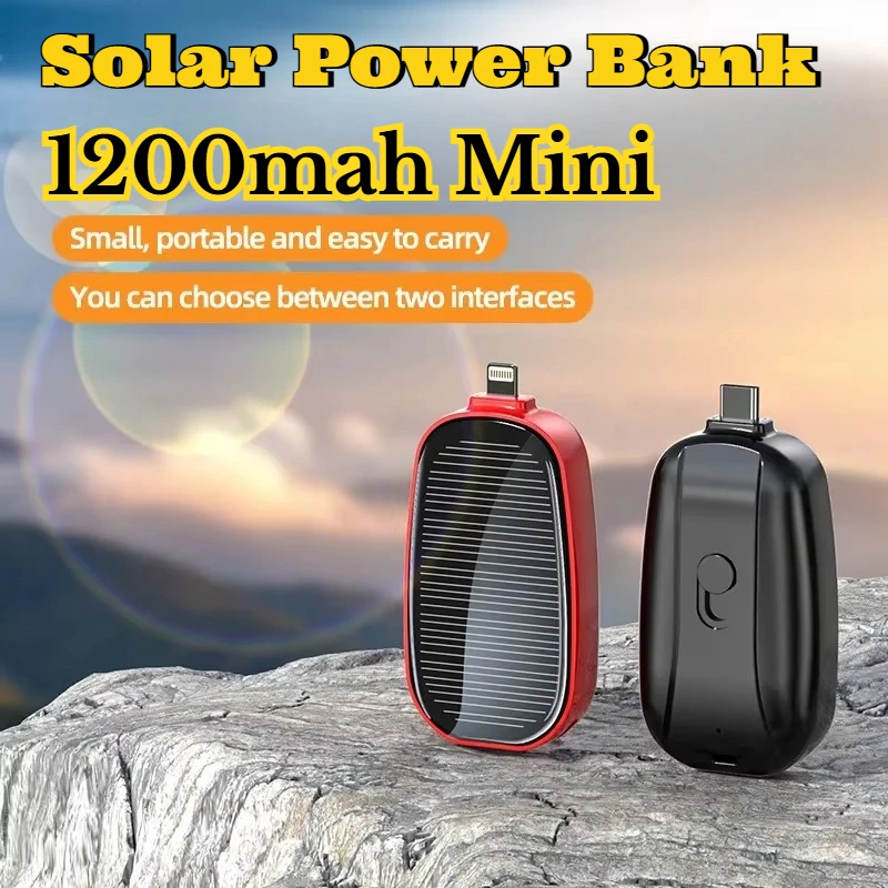 1200mAh Solar Mini Power Bank  - Outdoor Usb Power Adapter recension och pris