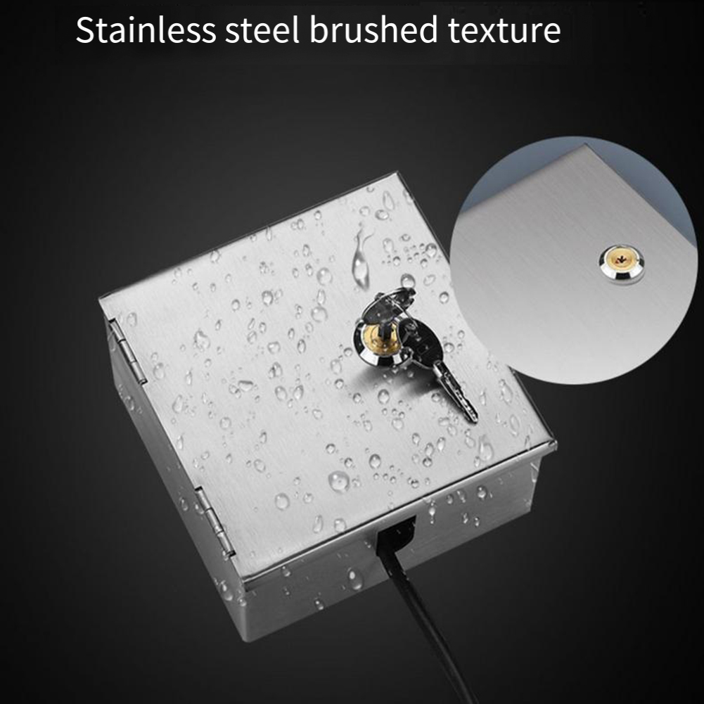 Stainless Steel Outdoor Electr - Outdoor Power Socket With Lock recension och pris