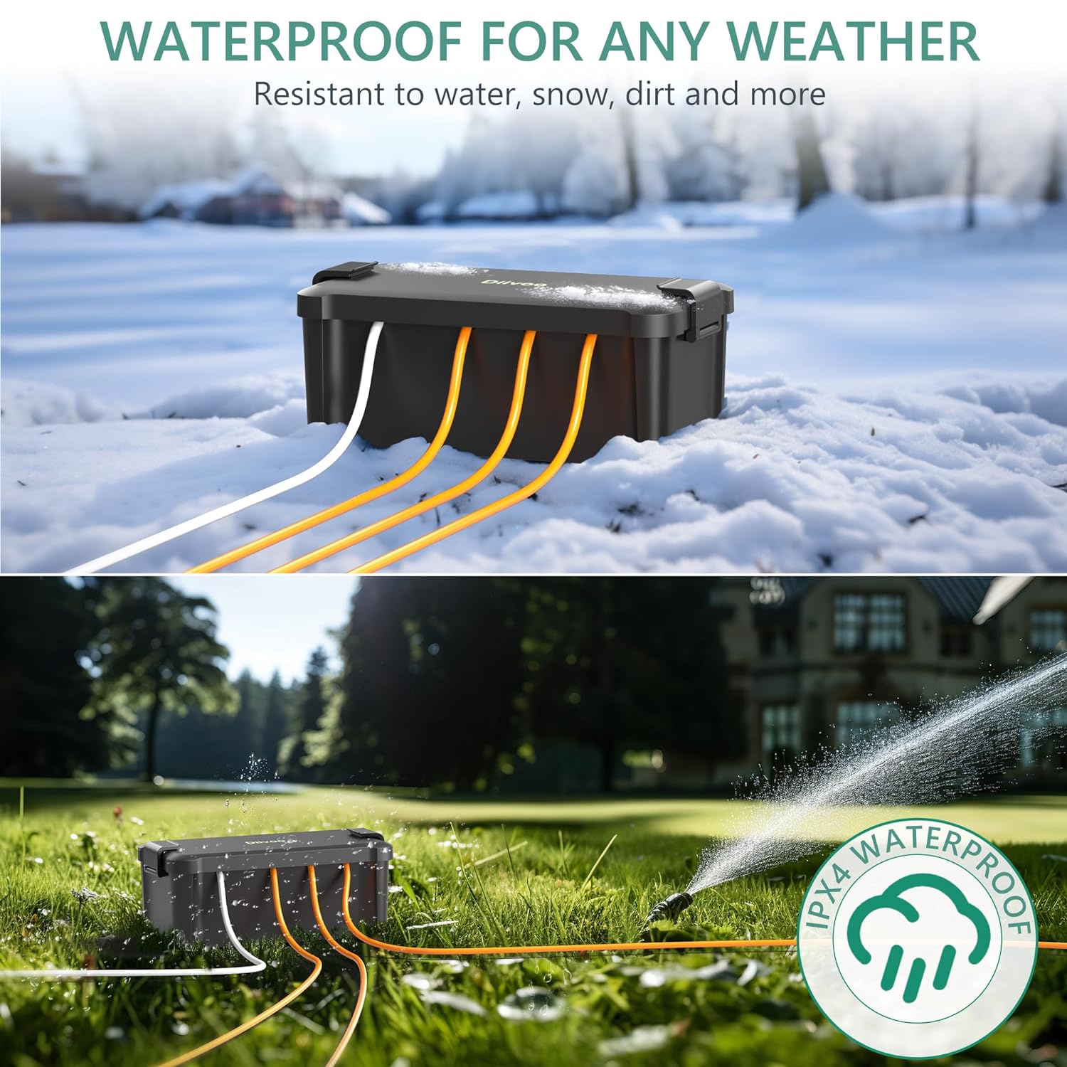 Diivoo Outdoor Waterproof Elec - Outdoor Power Supply Box recension och pris