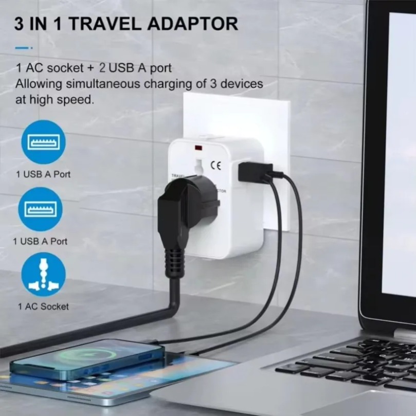 Foldable Universal Travel Powe - Outdoor Usb Power Adapter recension och pris
