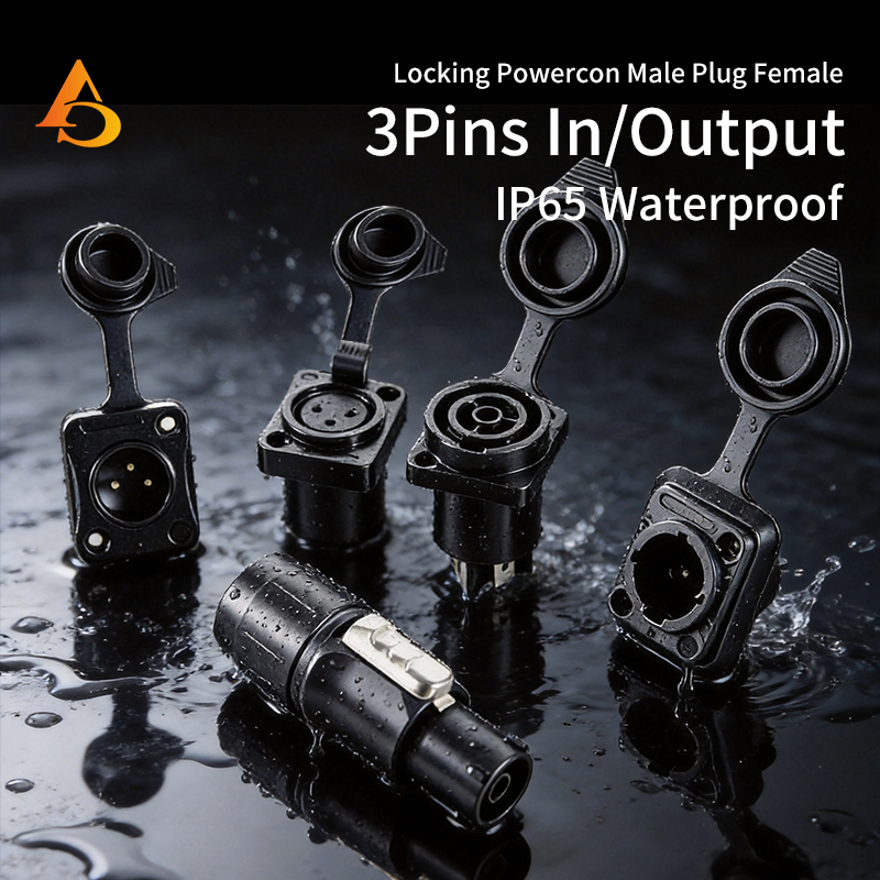 10pcs Waterproof Powercon True - Outdoor Power Socket With Lock recension och pris