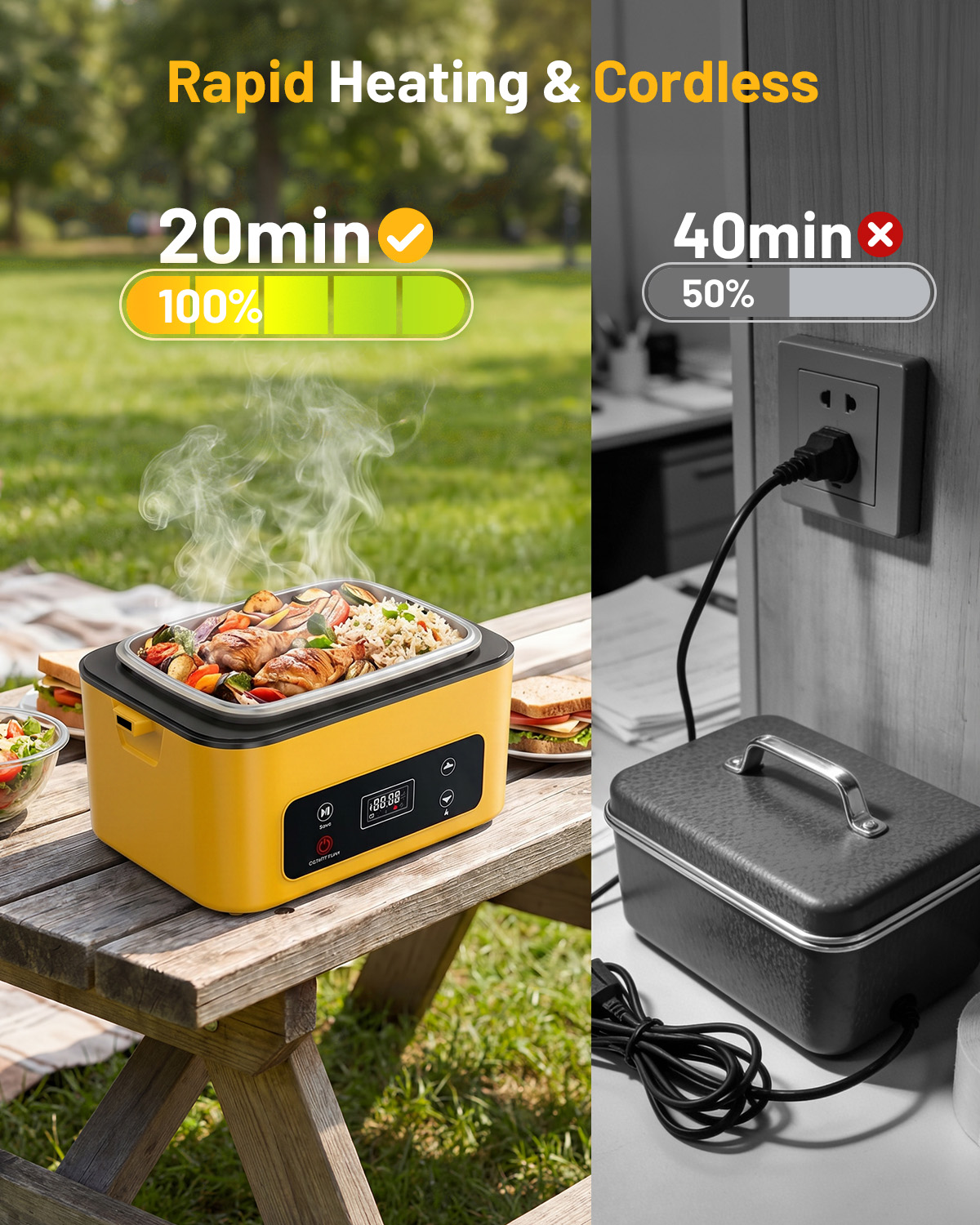 TaskStar Portable Heated Lunch - Outdoor Power Supply Box recension och pris