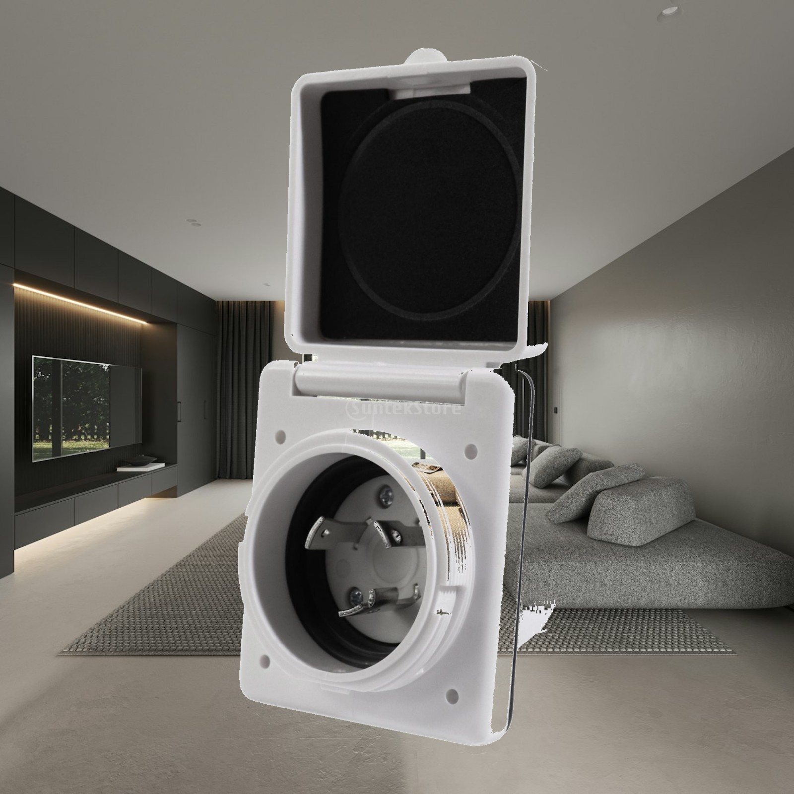 Waterproof Flanged Inlet Power - Outdoor Power Socket With Lock recension och pris