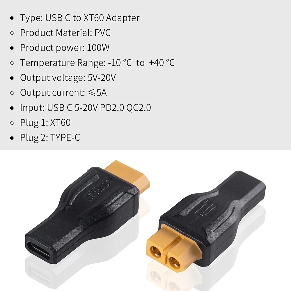 USB C to XT60 Adapter Converte - Outdoor Usb Power Adapter recension och pris