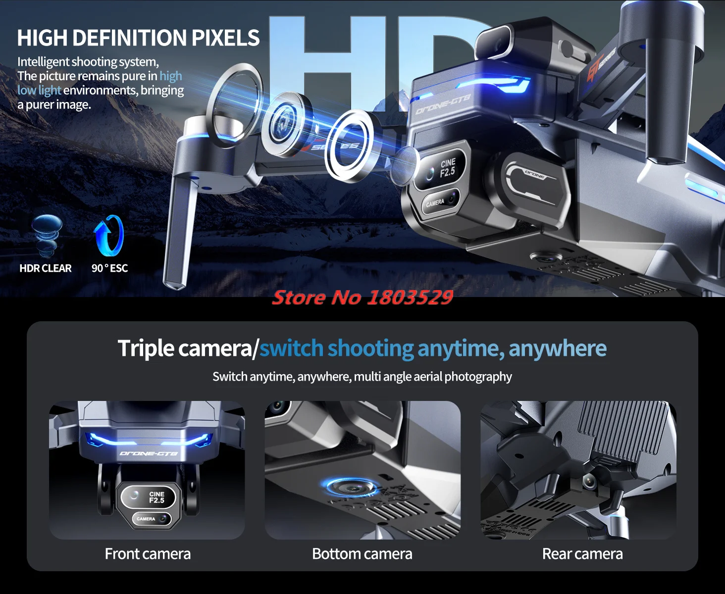 Optical Flow 8K Three Camera B - Outdoor Power Brush recension och pris